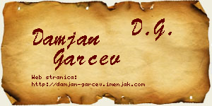 Damjan Garčev vizit kartica
